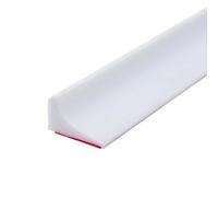 100cm Wet Room Floor Barrier, Self-Adhesive Shower Door Threshold Water Dam, Silicone Shower Seal Strip, Bathroom Floor Seal Strip (White)