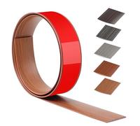 100cm x 4cm Threshold Strip Self-Adhesive,Floor Transition Strips Carpet Edge Trim PVC,Carpet Edging Trim for Kitchen/Living Room,Door Strip for Joining Floor Gaps/Tiles/Carpet(Teak Wood Grain)