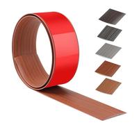 100cm x 5cm Threshold Strip Self-Adhesive，Floor Transition Strips Carpet Edge Trim PVC,Carpet Edging Trim for Kitchen/Living Room,Door Strip for Joining Floor Gaps/Tiles/Carpet（Walnut Grain）