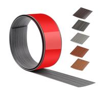 100cm x 5cm Threshold Strip Self-Adhesive，Floor Transition Strips Carpet Edge Trim PVC,Carpet Edging Trim for Kitchen/Living Room,Door Strip for Joining Floor Gaps/Tiles/Carpet（Dark Gray Wood Grain）