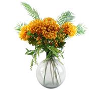 100cm Yellow Chrysanthemum Glass Ball Vase