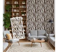100cm Zebra Animal Skin Pattern Texture Stencils Wall Templates Spacious Custom Extra Large Dimensional Mural Plaster Reusable for Furniture Oversized S668