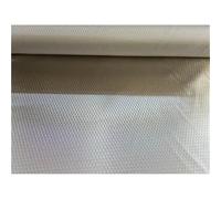 100cmx50cm Fiber Electroplated Fabric Cloth Twill Fiber Cloth 240gsm 1M Width for Car Modification(Silver Honeycomb)