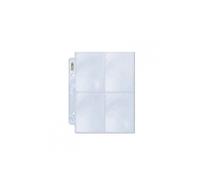 100ct 4-Pocket Platinum Clear Page for Mini 2-Ring Albums