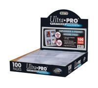 Ultra Pro 4-Pocket Secure Platinum Page For Toploaders