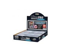 Ultra Pro 100Ct Box 9-Pocket Secure Platinum Clear Toploading Page (3-Holes)