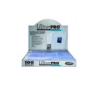 100ct Box 9-Pocket Silver Series Clear Toploading Page (3-Holes)