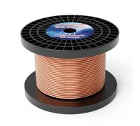 100FT 4AWG Soft Annealed Solid Grounding Wire, Per UL-467 10 Mils Copper Clad Steel Ground Cable Earth Wire (Copper Clad, 100FT / 4AWG)