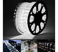 100ft LED Rope Lights Outdoor, 720 LED Connectable and Flexible Tube Lights with 8 Modes, Waterproof LED Rope Lighting for Garden, Patio, Pool, Bedroom, Party, Indoor Outdoor Decoration (White)