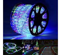100ft LED Rope Lights Outdoor, 720 LED Connectable and Flexible Tube Lights with 8 Modes, Waterproof LED Rope Lighting for Garden, Patio, Pool, Bedroom, Party, Indoor Outdoor Decoration (Multicolor)