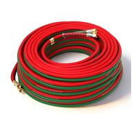 100FT Oxygen Acetylene Hose Reel Set, 1/4-Inch x 100FT Twin Welding Torch Hose with Extra 3FT Lead-in Hose, T-Grade 300PSI Heavy Duty Oxy Acetylene Hose with 9/16"-18 B Fittings