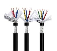 100FT Shielded Twisted Pair Cable 4/6/8 Core 24-16AWG Flexible PVC Wire