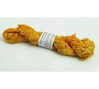 100g/ 1 Skein Recycled Banana Silk Yarn Hand-spun Soft Yarns - Yellow Gold