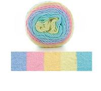 100g 193m Rainbow Segment Dyed Yarn 5 Strand Wool DIY Handmade Knitted Baby Sweater Hat Scarf Sofa Cake Yarn(29)