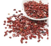 100g 3-5mm Natural Red Jasper Chips Beads Gemstone Chips Beads No Hole/Undrilled Healing Crystals Waist Bracelets Necklace Kit Irregular Stone DIY Crafts Design Jewelry Making