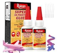 100g 3D Printing Super Glue, Superglue 10-45s Fast-Drying - Waterproof, Heat Resistant & no-drip - Precision Repairs with anti-clog Tip - Must-Have 3D Printing Tool for PLA, ABS, PETG, TPU & more