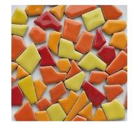 100g 50 Mixed Color DIY Ceramic Mosaic Tiles Irregular Making DIY Wall Crafts Handmade Decorative Materials for DIY Art Craft Decoration(Color 1)