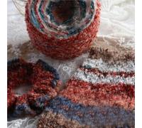 100g Acrylic Rainbow Irregular Dyeing Yarn for Hand-Knitted Hats and Scarves - Soft Angora Blend(01color)
