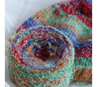 100g Acrylic Rainbow Irregular Dyeing Yarn for Hand-Knitted Hats and Scarves - Soft Angora Blend(02color)