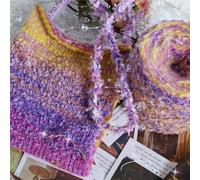 100g Acrylic Rainbow Irregular Dyeing Yarn for Hand-Knitted Hats and Scarves - Soft Angora Blend(05color)