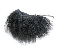 100g Afro Kinky Curly Drawstring Ponytail 12 14 16 Inches Human Hair Remy Mongolian Hair Ponytail Clip In Hair Extensions Hair Extension for Daily Use(12 inch)