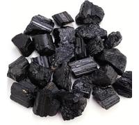 100g/bag Natural Black Tourmaline Stones Raw Ore Irregular Crystals Mineral Specimen