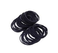 100G Black Elastic Hair Ties Durable Rubber Bands for Adults for Ponytails No Soft Stretchy for All Hair Types