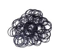 100G Black Elastic Rubber Bands for Hair Ties Durable Ponytail Holders for Adults for Sports Everyday Use Stretchy Comfortable Hair Accessories