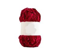 100g Chenille Gold Velvet Wool Ball - Handmade DIY Knitted Scarf Thick Thread Edelweiss Crochet Hook Slippers(Maroon)