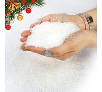 100g Christmas Fake Snow, Xmas Artificial Snow, Decorative Artificial Snow Flakes for Crafts, Party, Winter Snow Scene, Christmas Tree Decoration