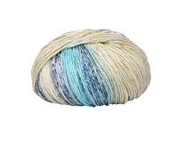 100g Cotton Yarn for DIY Knitting - Segment Dyeing Pure Cotton Wool Ball for Hand Knitting Projects(Blue)