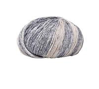 100g Cotton Yarn for DIY Knitting - Segment Dyeing Pure Cotton Wool Ball for Hand Knitting Projects(Gray)