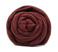 100G Dark Brown Felting Wool - 20 Color Options for Needle Felting Kit - 19 Microns Fast to Felt