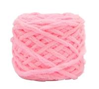 100g/DIY Ball Ice Stripe Thread Thick Yarn Single Strand Stick Hand Woven Scarf Slippers and Knitted Bag 50m Soft and Warm for Crochet & Knitting(3 Pink)