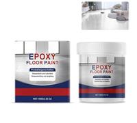 100G Epoxy Coloured Sand Floor Paint,High Gloss Marble Effect Epoxy Floor Coating,Self Levelling E-poxy F-loor Coating,Anti-Slip & Wear-Resistant,Long-Lasting Grey Paint For Concrete & Garage Floors