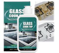 100g Glass Stove Top Cleaner Polish Spray,Scratch-Free Ceramic Hob and Glass Hob Stove,Gas Cooktop C/leaner and Polish,Heavy Duty Cooker C/leaner,Quick Effect,Wide Application,Safe and Easy to Use