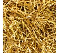 100g Glitter Shredded Tissue Paper, Raffia Shredded Paper, Gold Shredded Tissue Paper, Raffia Gift Filler Paper, Shredded Paper Gold, for Gift Packaging & Basket Filling (Gold)