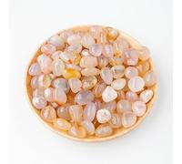 100g Light Pink semi Transparent Natural Crystal Stone Polished Rolling Stone 1.5-2cm Original Stone Aromatherapy Stone expanded Stone Fish Tank Decoration Rolling Stone