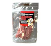100g Meaty Snacks Marbled Beef Strips 100% Natural Low Fat Dog Training Treats