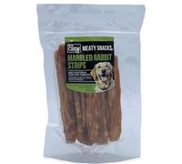 100g Meaty Snacks Marbled Rabbit Strips 100% Natural Low Fat Dog Training Treats