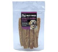 100g Meaty Snacks Marbled Salmon Strips 100% Natural Low Fat Dog Training Treats