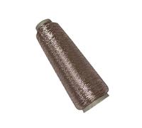 100g Metallic Crochet Yarn Rose Gold 0.8MM Glitter Metallic Polyester Yarn for Crocheting/Knitting/Weaving