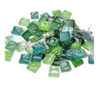 100g Mixed Mosaic Pieces Assorted Color Square Glitter Glass Tiles for DIY Crafts Supplies Blue Purple Arte(Color-10)