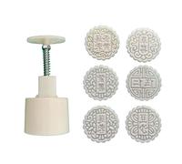 100g Moon Cake Mold Chinese Word Shape Hand Pressure Mooncake Decoration Gadget Kitchen Mid-Autumn Baking Mooncake