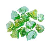 100g Natural Crystal Aroma Diffuser Stones Quartz, Amethyst, Yellow Quartz, Green Fluorite Crystal Home Decor(Electroplating Green)