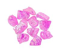 100g Natural Crystal Aroma Diffuser Stones Quartz, Amethyst, Yellow Quartz, Green Fluorite Crystal Home Decor(Electroplating Pink)