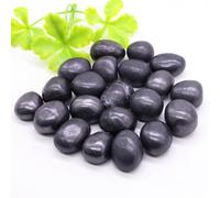 100g Natural Round Shungite Crystal Bulk Gravel Tumbled Stone Quartz Polished Rock Home Decoration Ornaments Gift