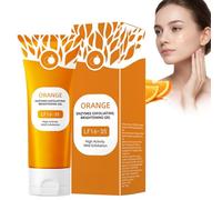 100G Orange Exfoliating Gel Face Scrub,Gentle Facial Exfoliator Cleanser for Women,Refreshing Face Wash Scrub for Soft,Smooth & Fresh Looking Skin,Smooth & Refreshed Looking Skin Care