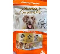 100g - Orlando Chewy Twists Dog Treats | With 46% Chicken & 44% Beef Skin | High Protein Dog Snacks for All Breeds