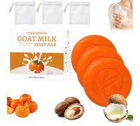 100g Persimmon Soap For Old People, Persimmon Goat Milk Soap, Persimmon Soap Bar For Body Odor Control, Fresh Deodorant Body Bar for Strong Odor Smell Remove, Natural Deodorant Cleansing Bar (3PC)